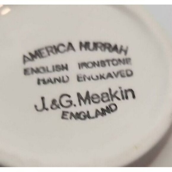 America Hurrah English Ironstone J&G Meakin Sugar Bowl And Creamer Pitcher - Picture 8 of 15